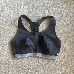 Nike Grey High Impact Sports Bra Small